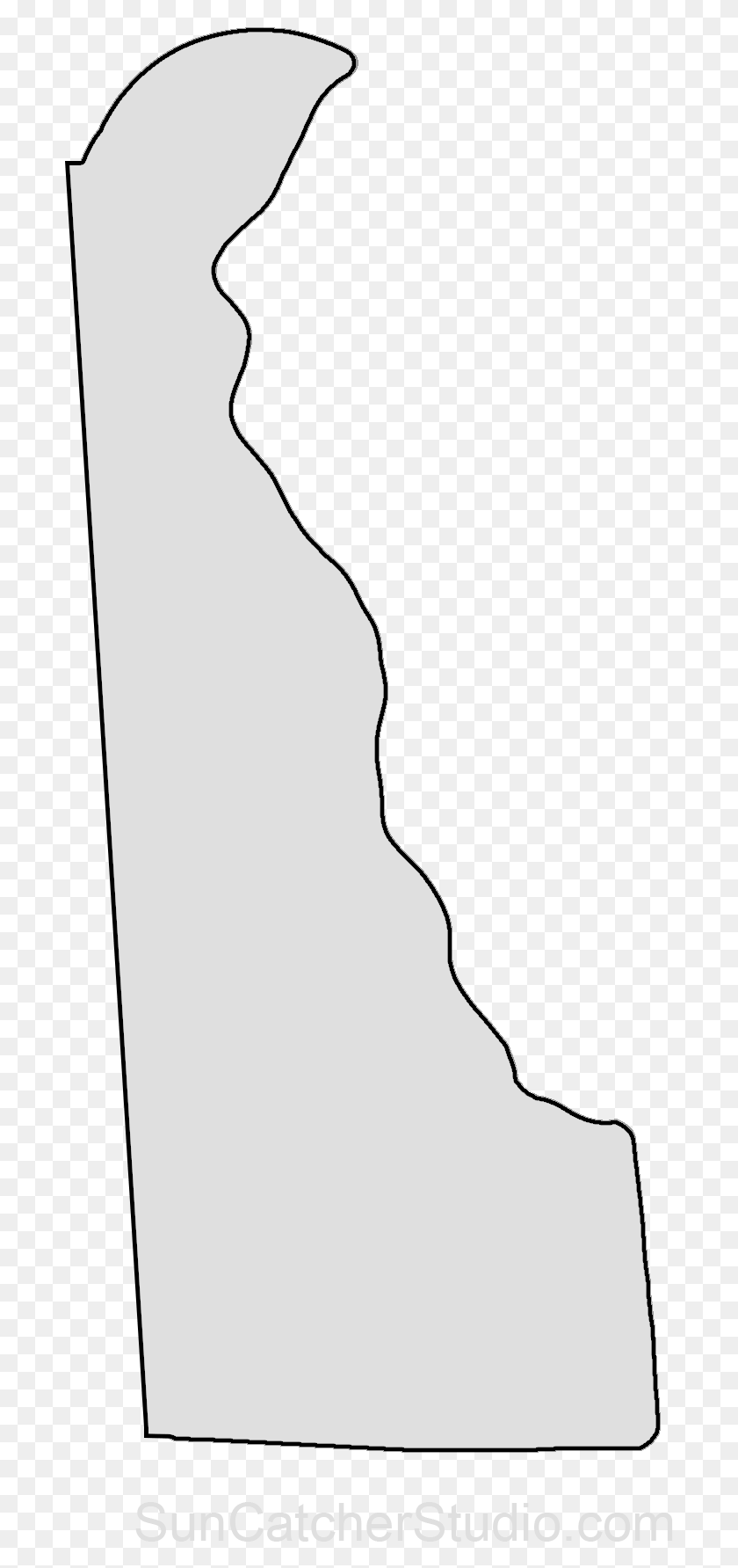 693x1723 Map Outline State Outline Delaware Map State Pattern Delaware State Outline, Person, Human HD PNG Download