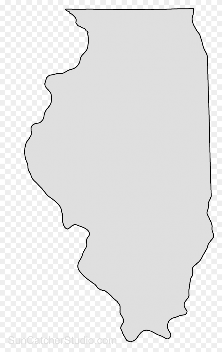 1163x1900 Map Outline State Outline State Pattern State Crafts Illinois State Shape, Person, Human HD PNG Download