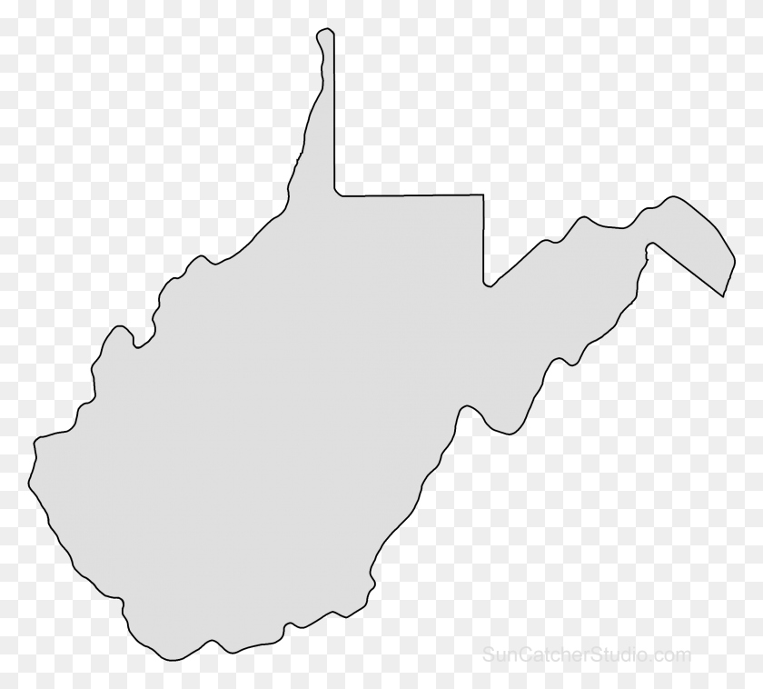 2079x1861 Map Outline State Outline Virginia Map Free Stencils West Virginia State Outline, Person, Human HD PNG Download