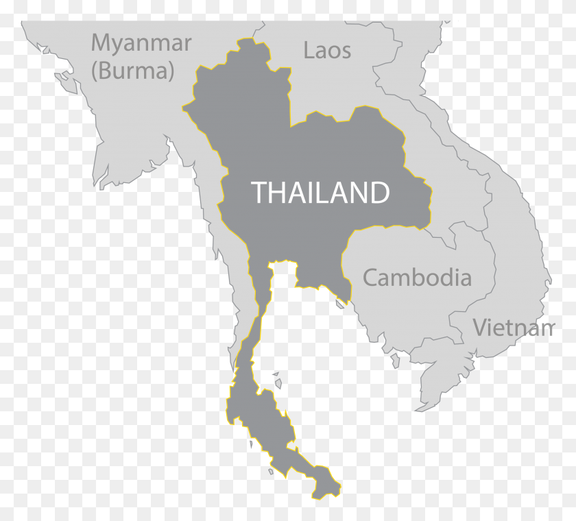 2608x2343 Map Thai Map Of Thailand, Diagram, Plot, Atlas HD PNG Download
