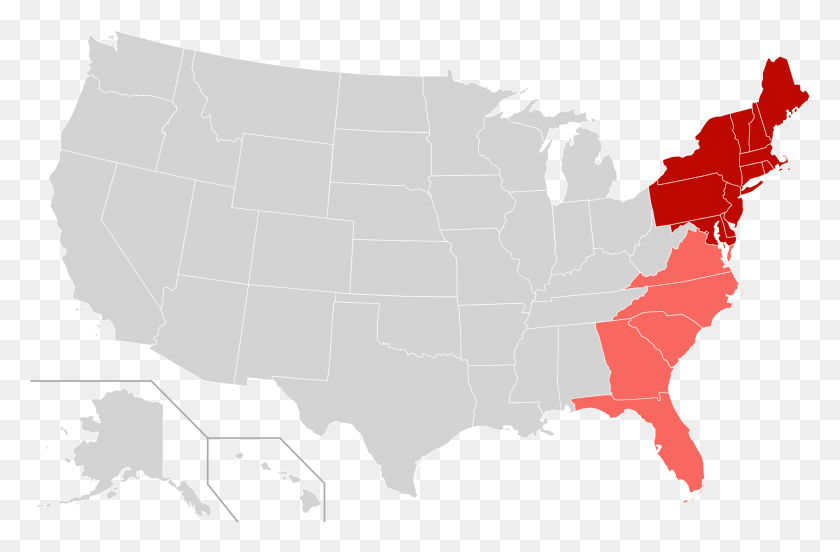 1936x1223 Descargar Png Mapa De Los Estados De La Costa Este Con Más Probabilidad De Sobrevivir A Un Apocalipsis Zombi, Naturaleza, Diagrama, Trama Hd Png