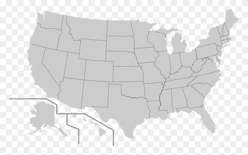 1280x766 Map Usa America Geography Image 2018 Political Map Of Usa, Diagram, Nature, Plot HD PNG Download