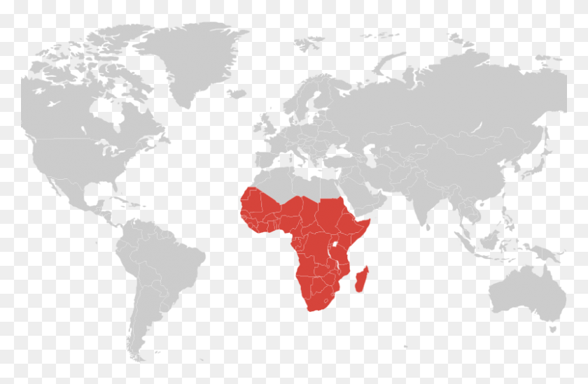 800x502 Карта Мира Африка Sprint Глобальная Карта Покрытия Роуминга, Диаграмма, Участок, Атлас Hd Png Скачать