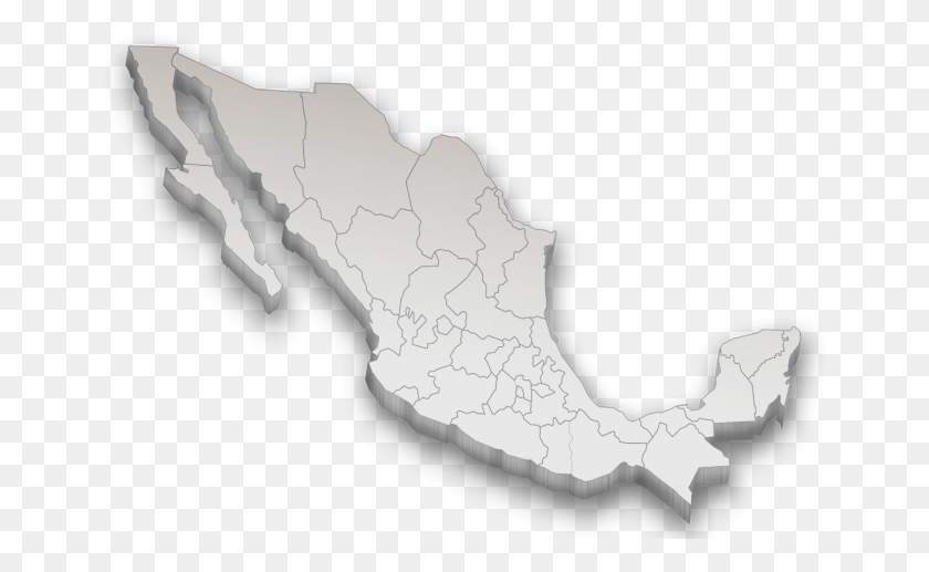 654x457 Descargar Png Mapa De Mexico D Mapa De Mexico 3D, Suelo, Punta De Flecha, Mineral Hd Png
