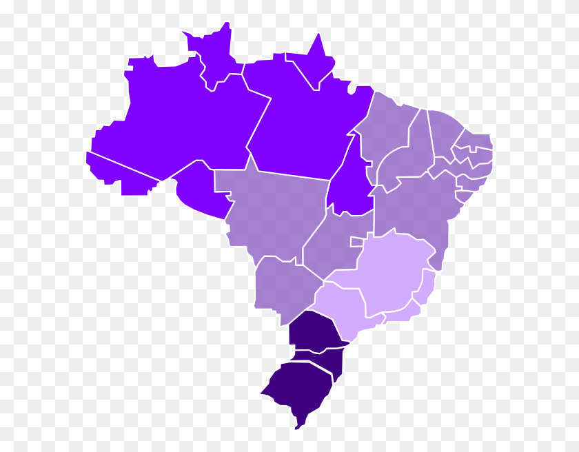 594x596 Mapa Do Brasil Hcv Clip Art Mapa Brasil Para, Plot, Map, Diagram HD PNG Download