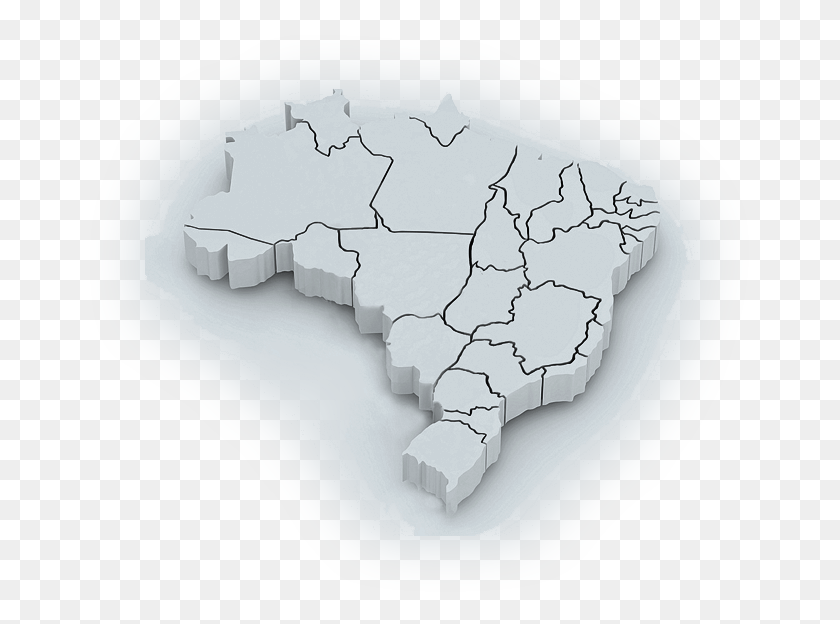 665x564 Mapa Do Brasil Mapa Do Brasil 3D, Карта, Диаграмма, Участок Hd Png Скачать