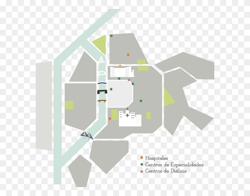 600x600 Больница Mapa Estructura Вирхен Дель Росио, План, Участок, Диаграмма Hd Png Скачать