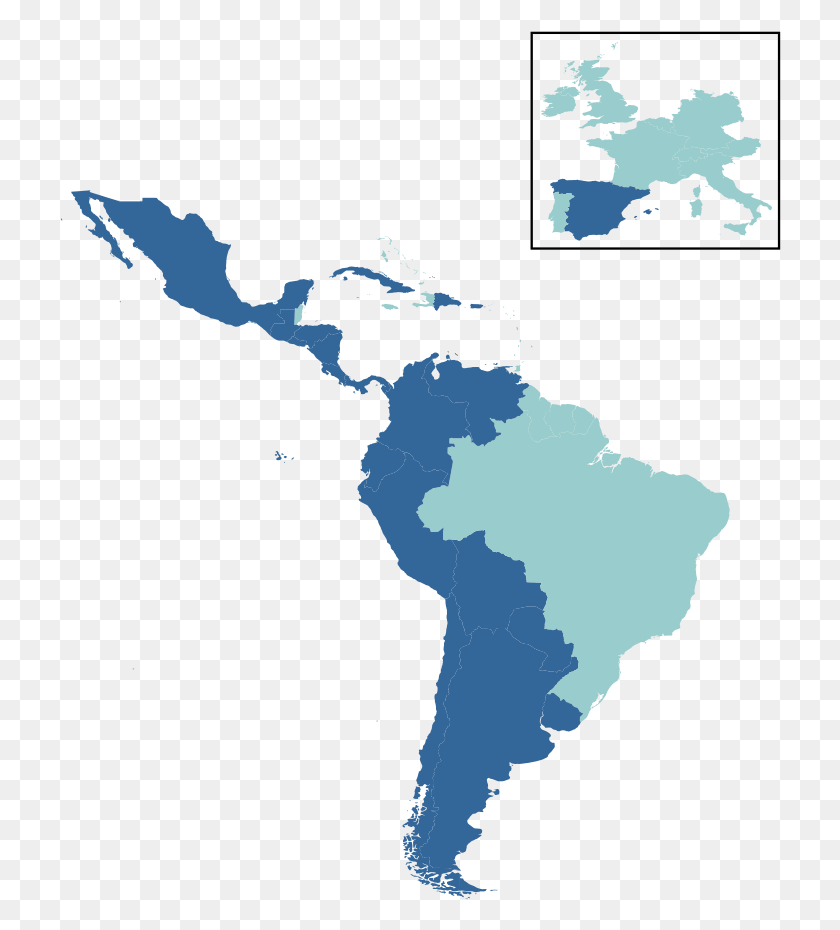 722x870 Mapa De Hispanoamérica Png / Mapa Hd Png