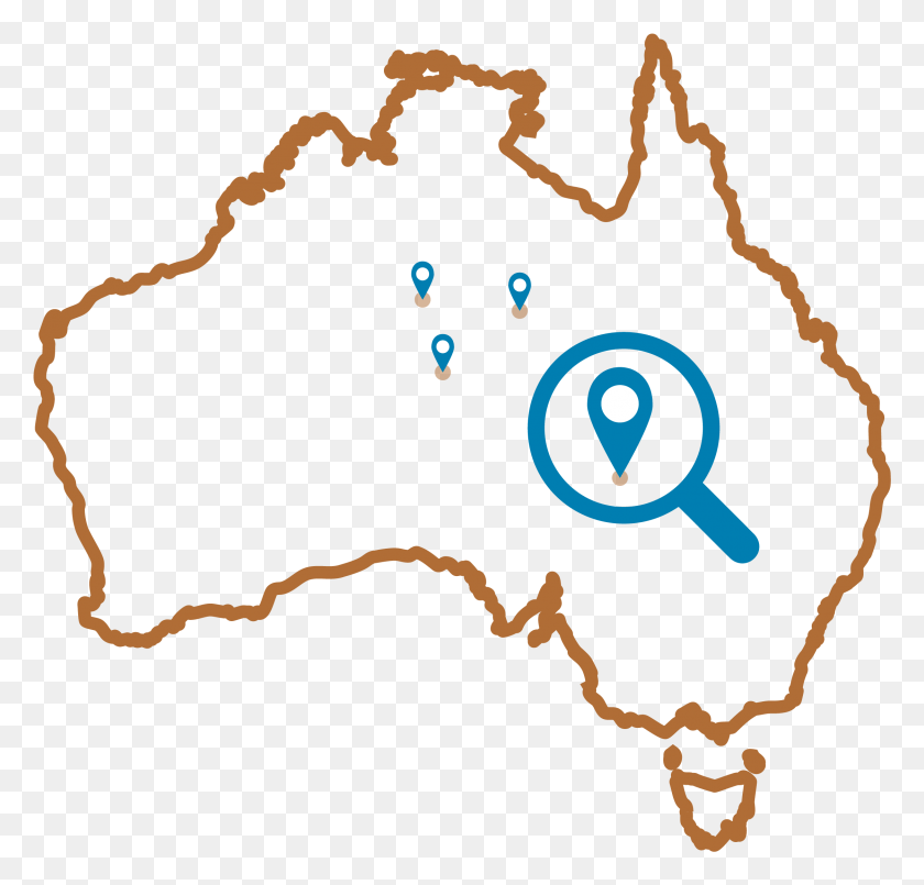 2242x2143 Mapa Konturowa Polityczna Australii, Текст, Сюжет, Животное Hd Png Скачать