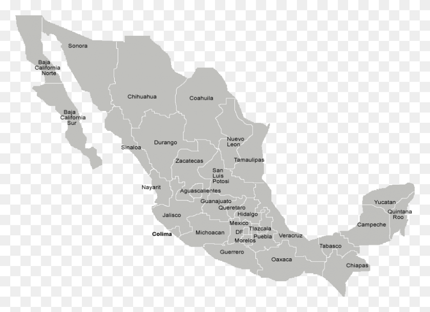 800x565 Mapa Mexico Localizacion De La Isla Guadalupe, Карта, Диаграмма, Атлас Hd Png Скачать