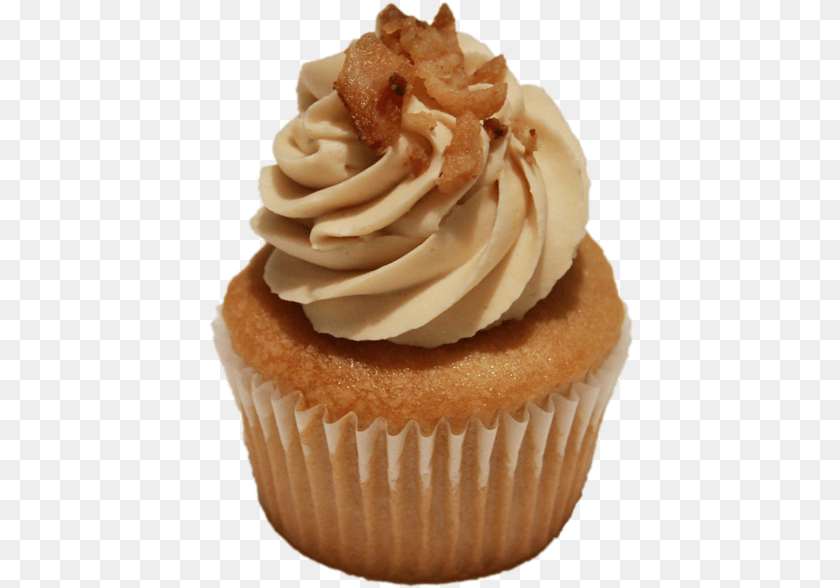 427x588 Maple Bacon Maple Bacon Cupcakes, Cake, Cream, Cupcake, Dessert Transparent PNG