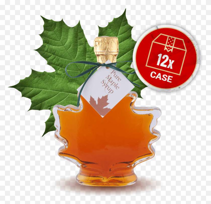 1228x1186 Maple Syrup Large Maple Leaf 12 X Bottles Case 250ml Green Maple Leaf, Leaf, Plant, Ketchup HD PNG Download