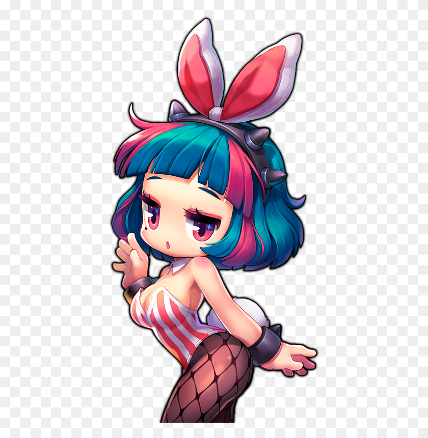414x800 Maplestory 2 Bunny Girl Right By Maplestory 2 Bunny Girl, Graphics, Manga HD PNG Download