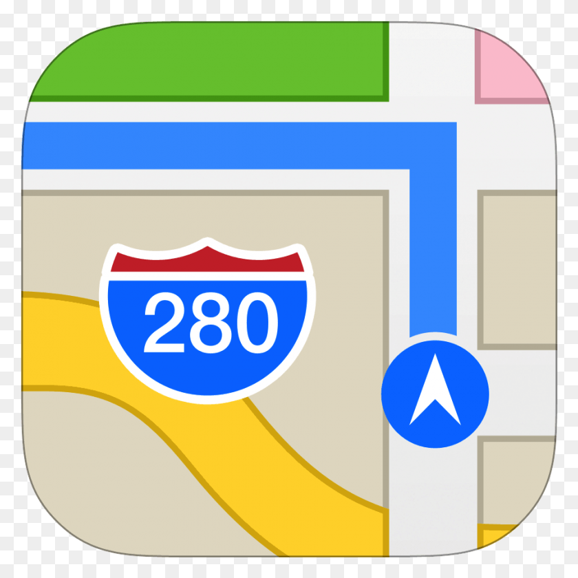 897x897 Значок Карты Логотип Apple Maps, Этикетка, Текст, Безопасность Hd Png Скачать