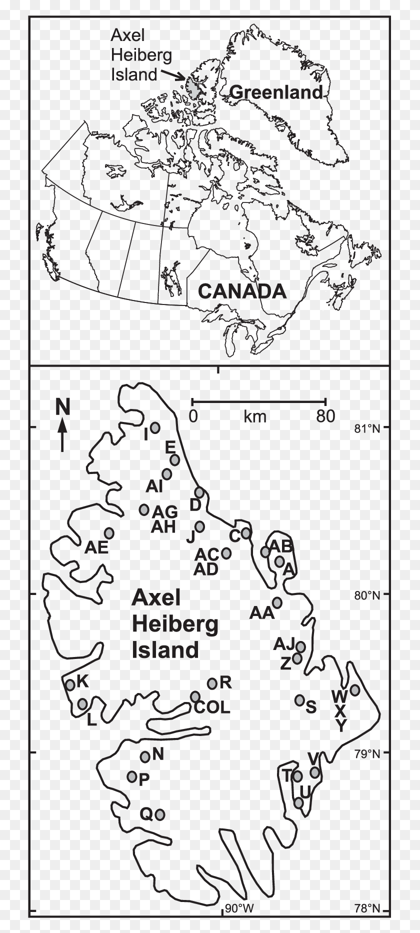 729x1806 Maps Showing The Location Of Axel Heiberg Island In Line Art, Plot, Text, Diagram HD PNG Download