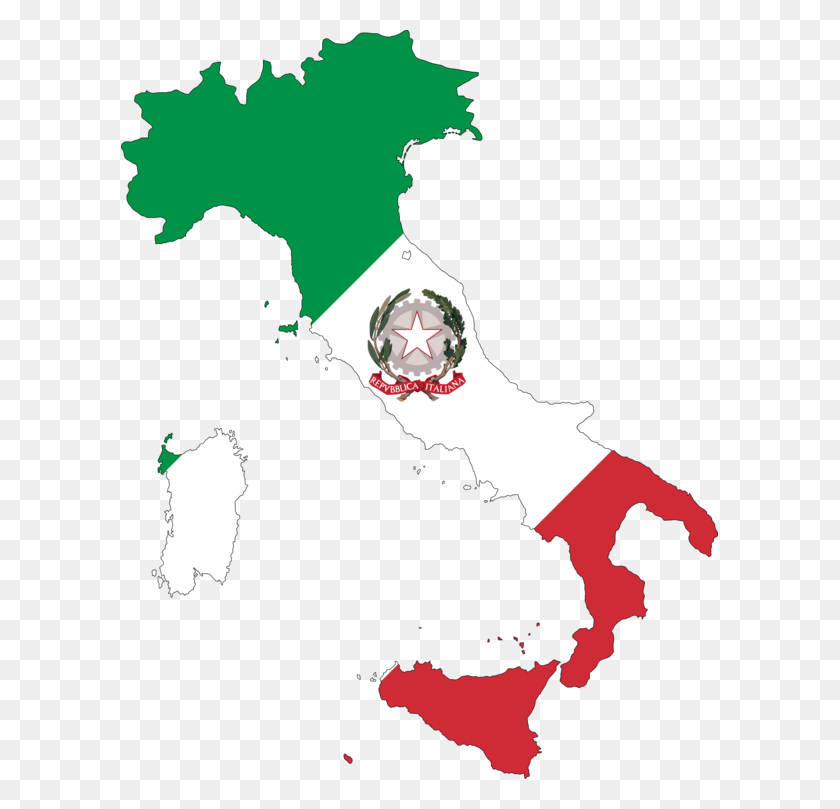 597x749 Descargar Png / Mapa De La Bandera De Italia, Mapa, Gráficos, Accesorios Hd Png