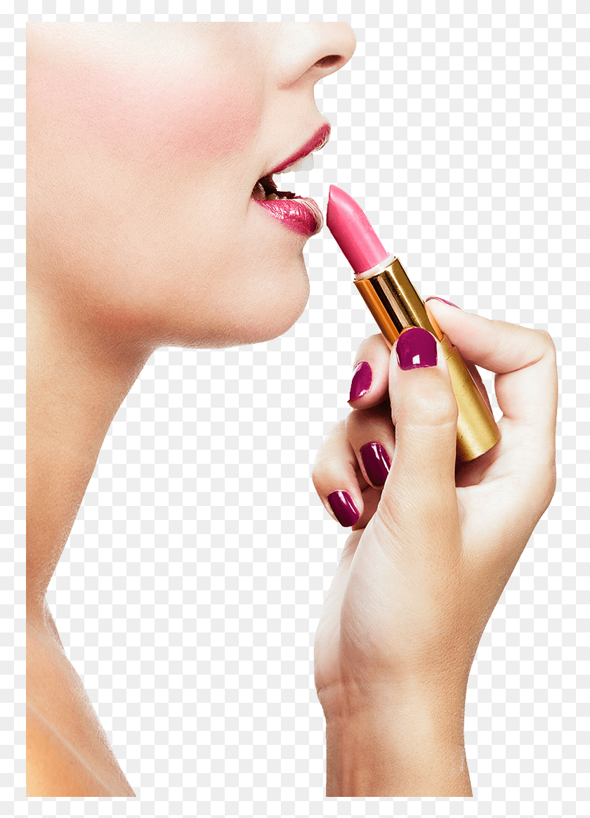 768x1104 Descargar Png Maquillaje Lipstik Tati, Person, Human, Lápiz Labial Hd Png