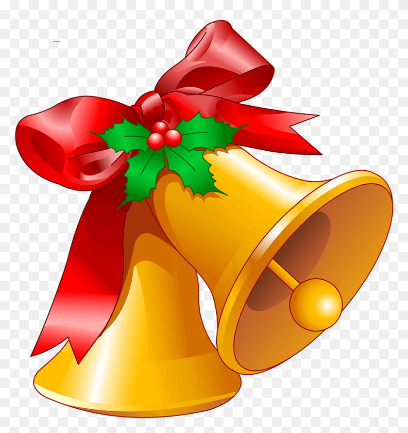 938x1002 Maracas Transparent Christmas Clipart Royalty Free Christmas Bells Clip Art, Musical Instrument, Brass Section, Horn HD PNG Download