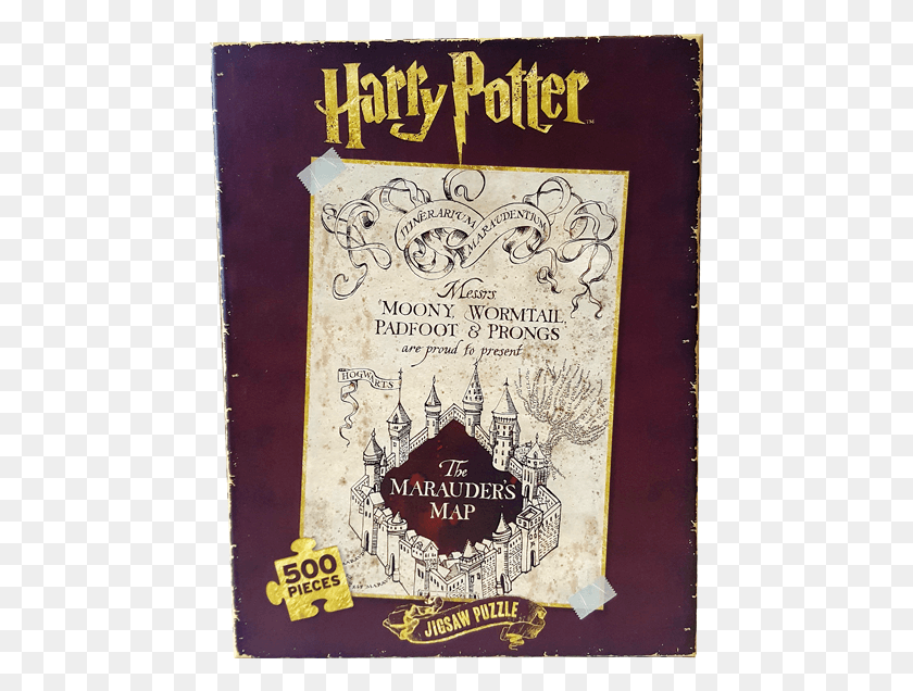 455x576 Descargar Png Marauders Map Jigsaw Puzzle 500 Piezas Harry Potter Marauder Map Puzzle, Novela, Libro, Anuncio Hd Png
