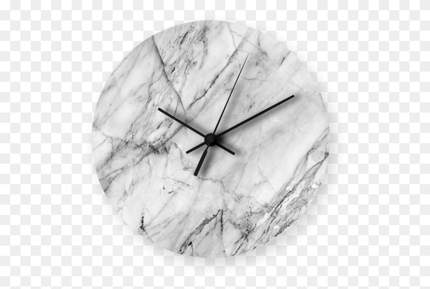 506x505 Marble Texture Printed Wall Clock Marble Textile, Wall Clock, Analog Clock, Insect HD PNG Download