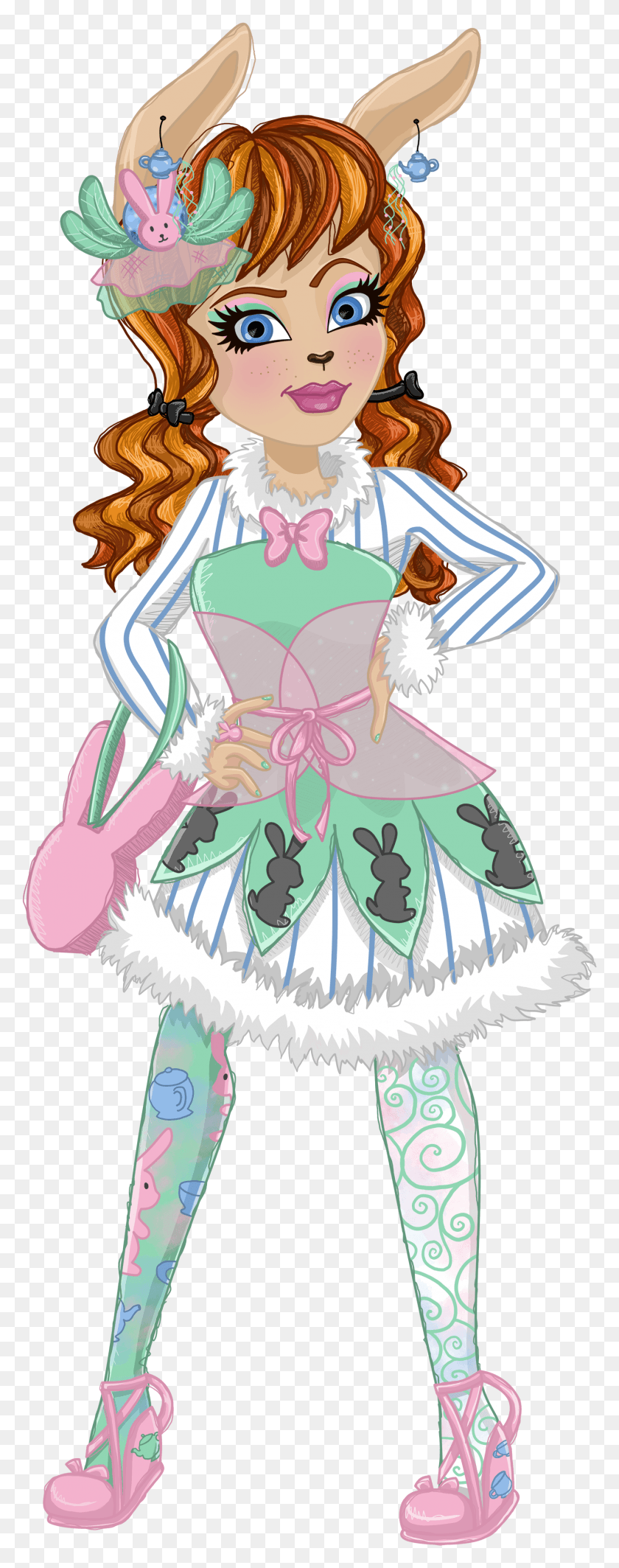 1389x3682 Marcelle Hare Ever After High Ever After High March Hare, Clothing, Apparel, Graphics HD PNG Download