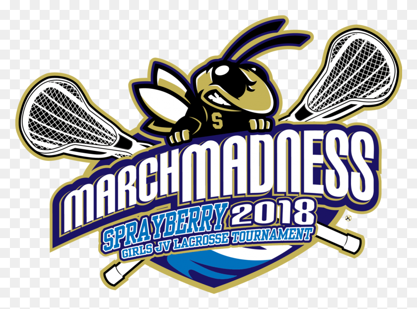 1401x1013 March Madness 2018 Sprayberry Girls Jv Lacrosse Tournament Field Lacrosse, Logo, Symbol, Label HD PNG Download