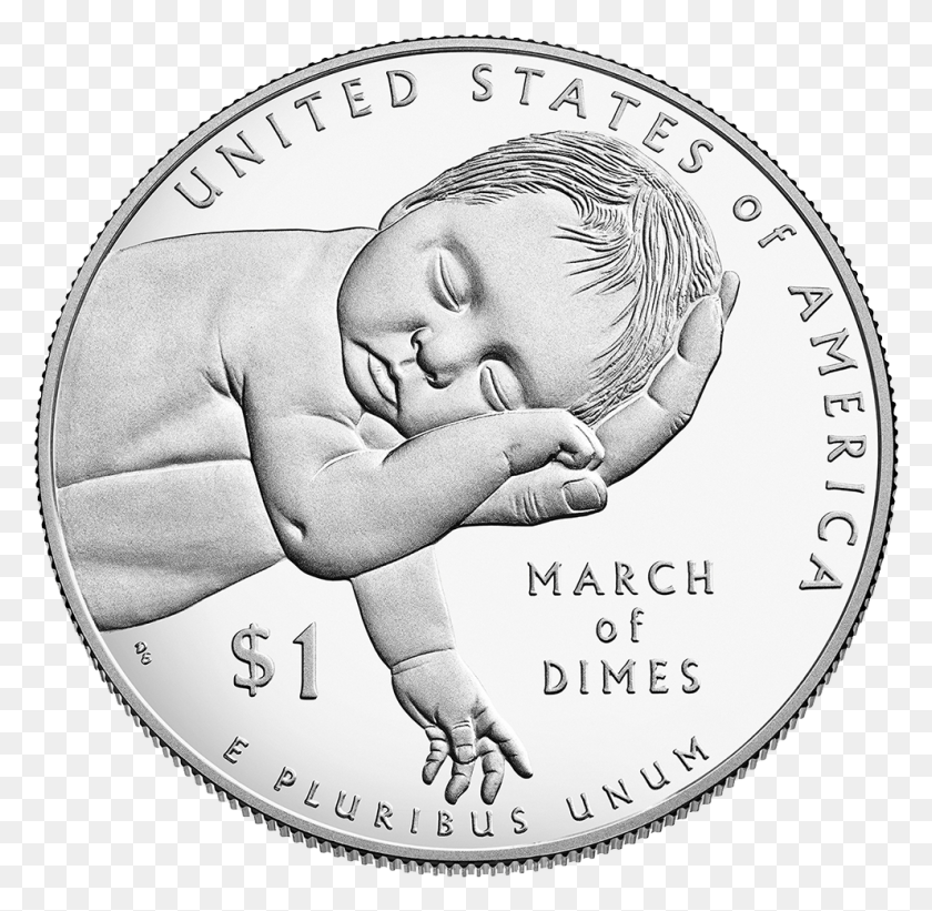 991x967 March Of Dimes Reverse Coin, Dinero, Persona, Humano Hd Png