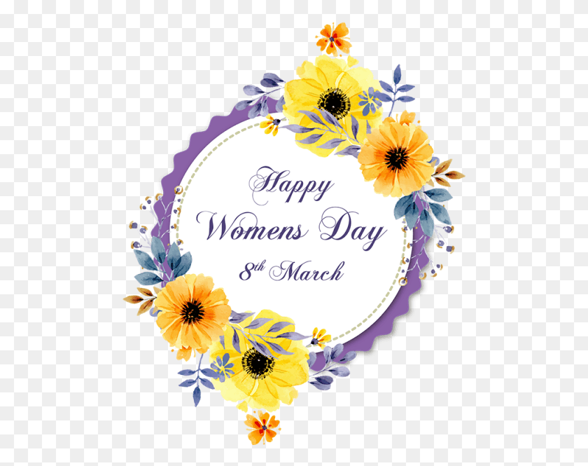 491x605 March Vector Women39s Day Images Free, Graphics, Floral Design HD PNG Download