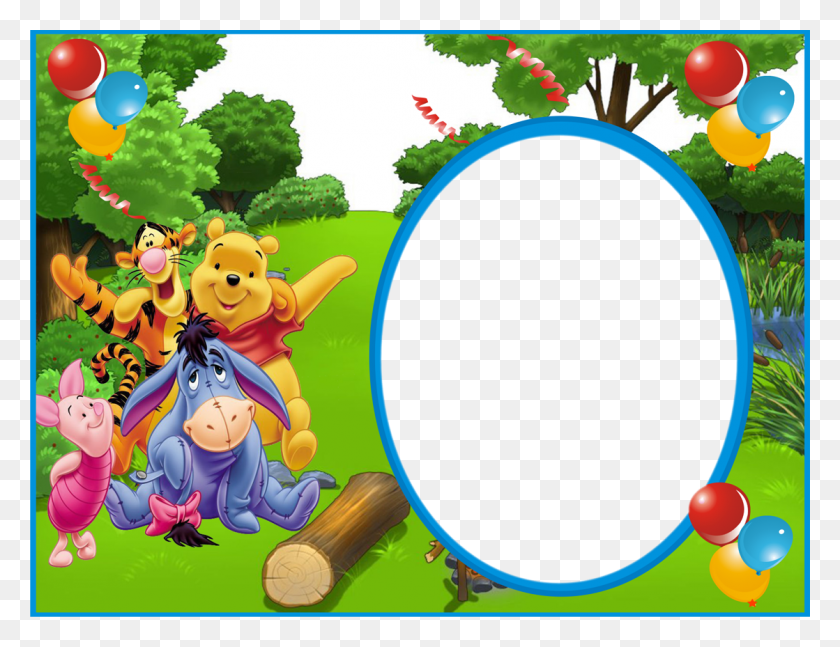 1119x843 Marco De Winnie Pooh Para Foto Winnie The Pooh, Vegetation, Plant, Graphics HD PNG Download