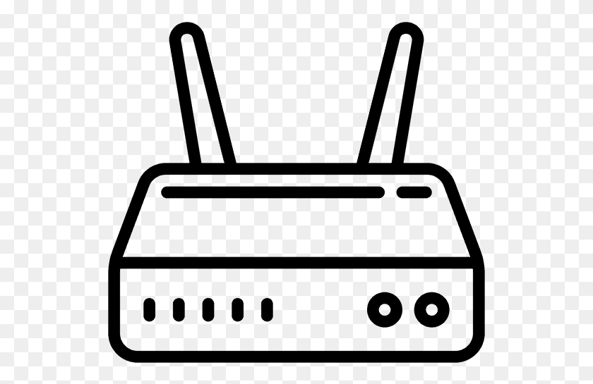 535x485 Marco Parental Control Router Icon Modem Clipart Black And White, Gray, World Of Warcraft HD PNG Download