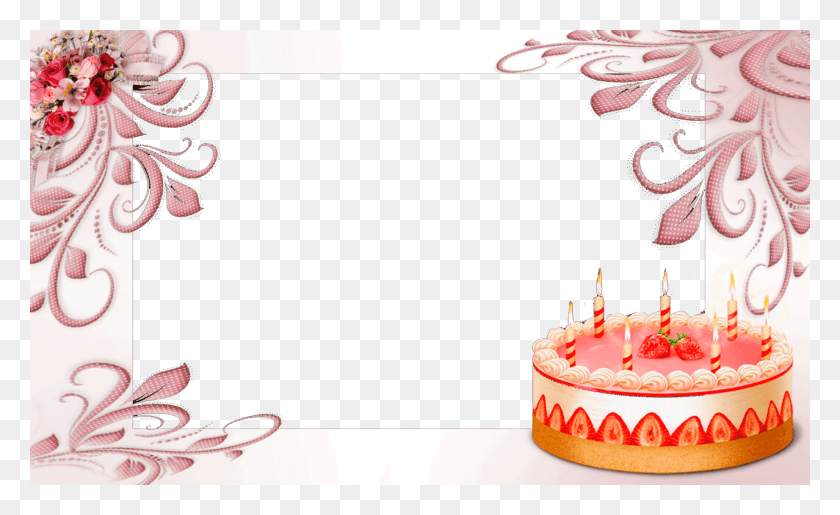 2124x1240 Marco Rosa Con Tarta De Birthday Party, Birthday Cake, Cake, Dessert HD PNG Download