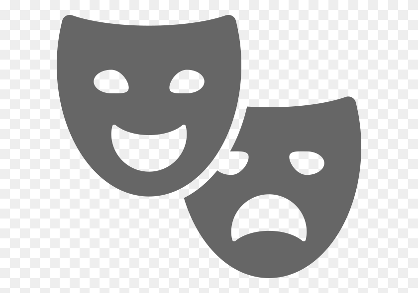612x530 Marcola Schools Art Department Theatre Masks Transparent Grey, Gray HD PNG Download