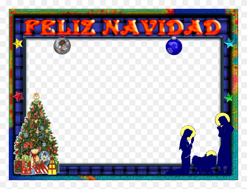 800x600 Marcos De Navidad Infantiles Рождественская Елка, Елка, Растение, Орнамент Hd Png Скачать