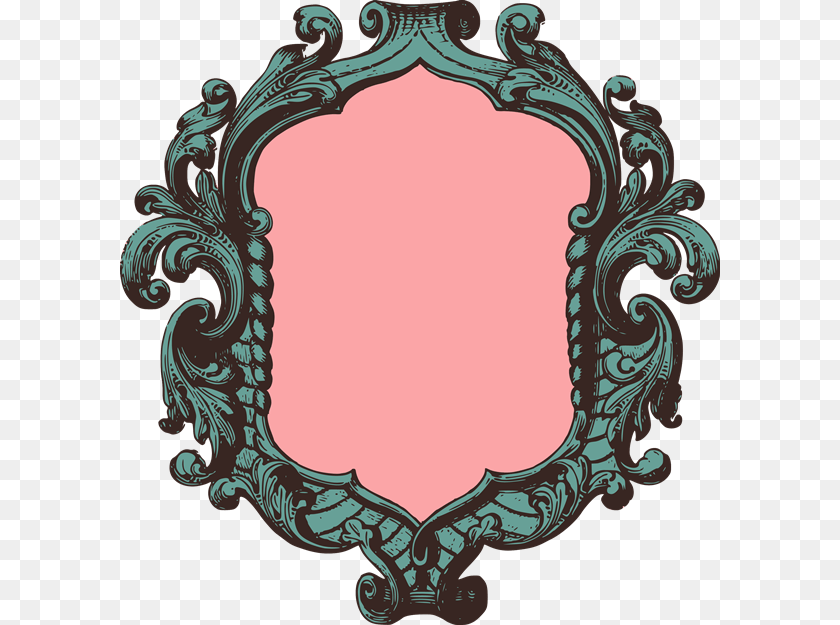 600x625 Marcos Vintage 5 By Daniel Vintage Picture Frame Illustration, Mirror Clipart PNG