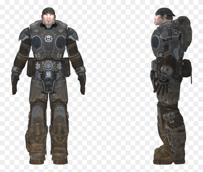 750x650 Marcus Fenix Image Background Gears Of War Model, Person, Human, Architecture HD PNG Download