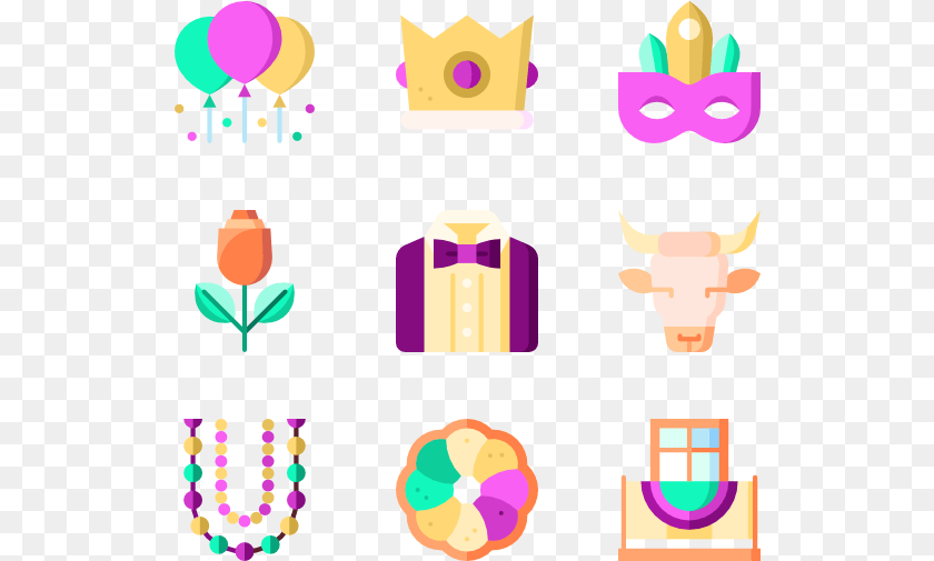 528x505 Mardi Gras Icons, Accessories, Jewelry PNG