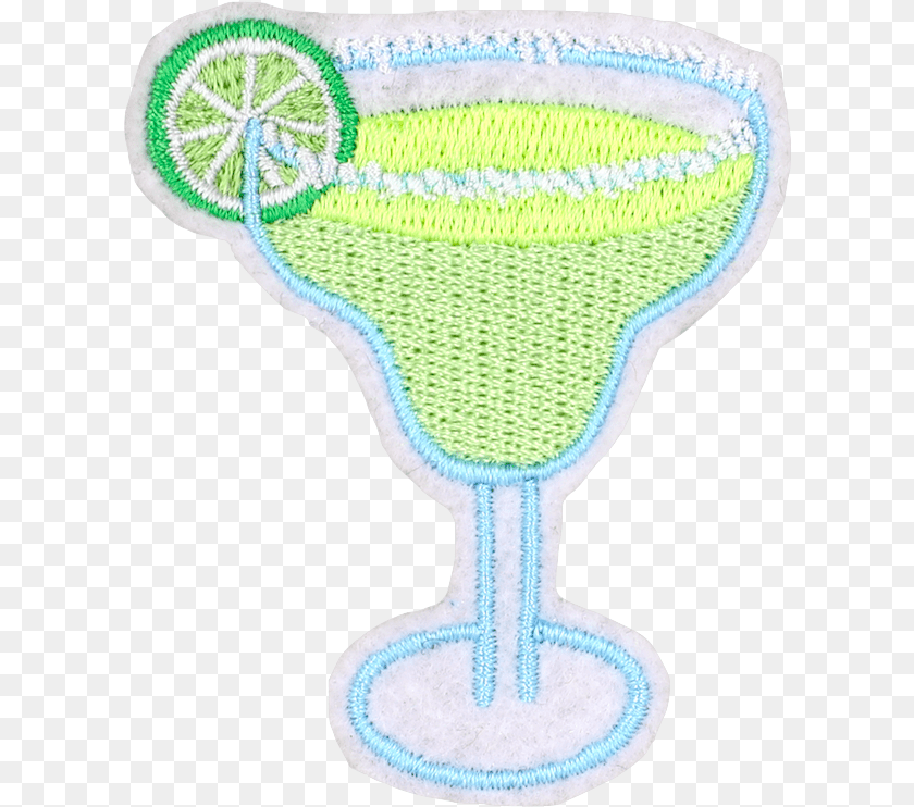 615x742 Margarita Wine Glass Sticker PNG