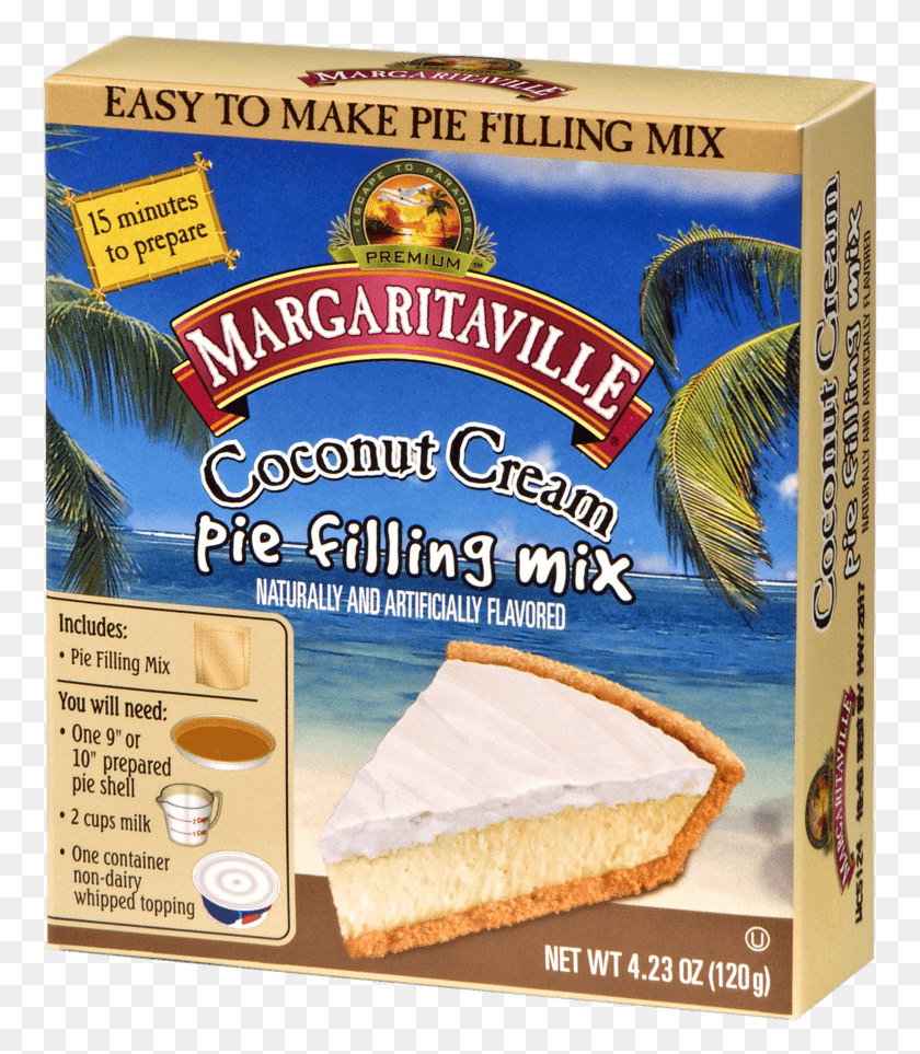 763x903 Margaritaville Coconut Cream Pie Filling Jello Gelatin Lime Instant Mix, Brie, Food, Burger HD PNG Download
