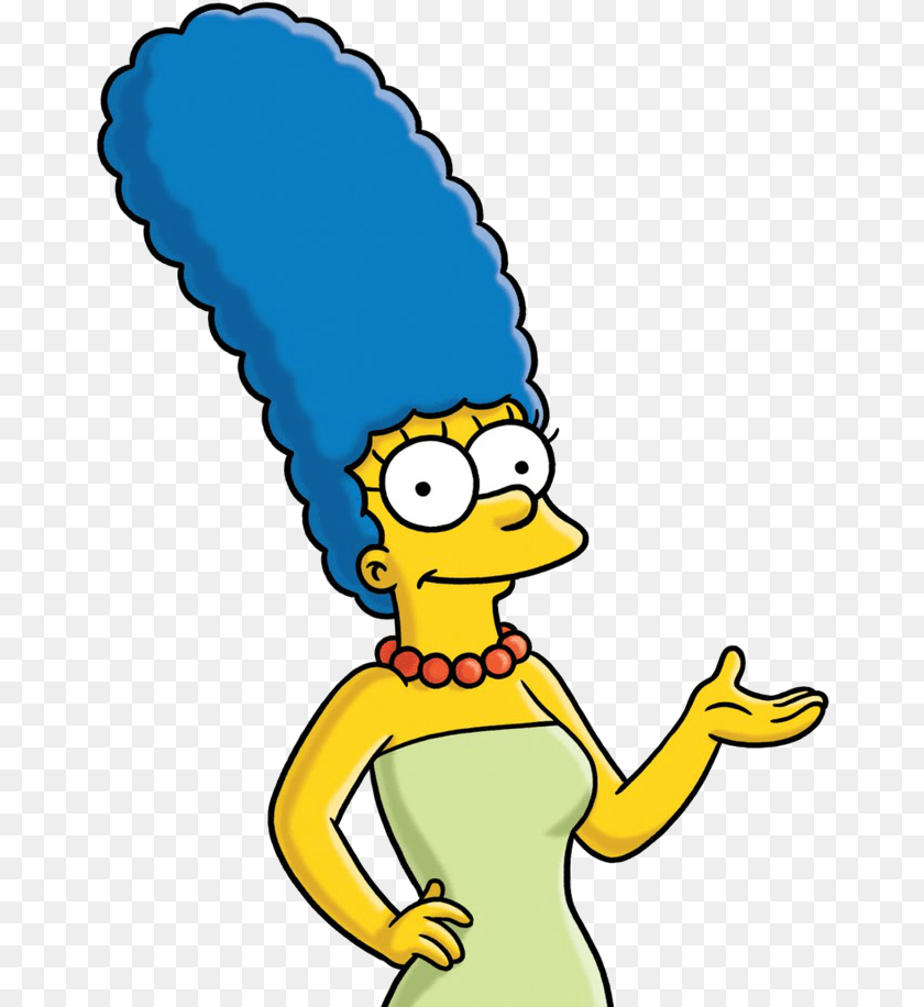 667x916 Marge Simpson Homer Bart Marge Simpson, Cartoon, Baby, Person Clipart PNG
