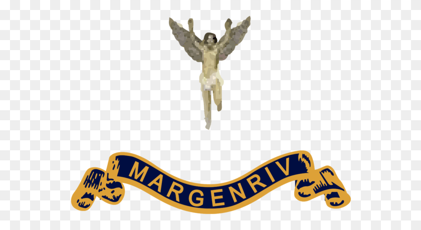 562x399 Margenriv Angel With Ribbon Logo Illustration, Cruz, Símbolo, Marca Registrada Hd Png