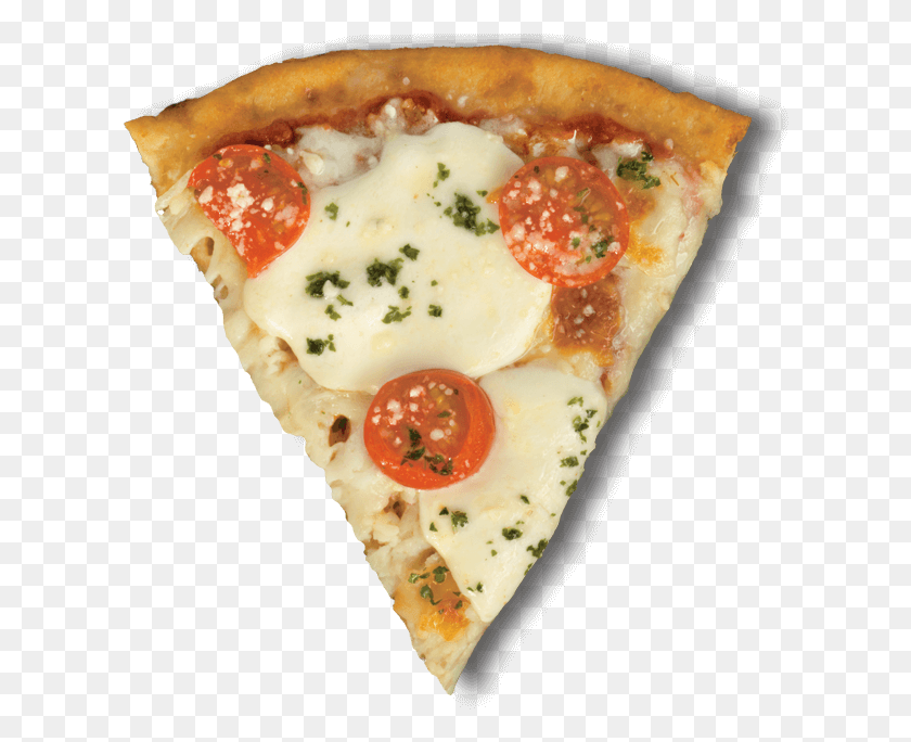 614x624 Margherita Pizza With Cauliflower Crust Pizza Slice California Style Pizza, Food, Lunch, Meal HD PNG Download
