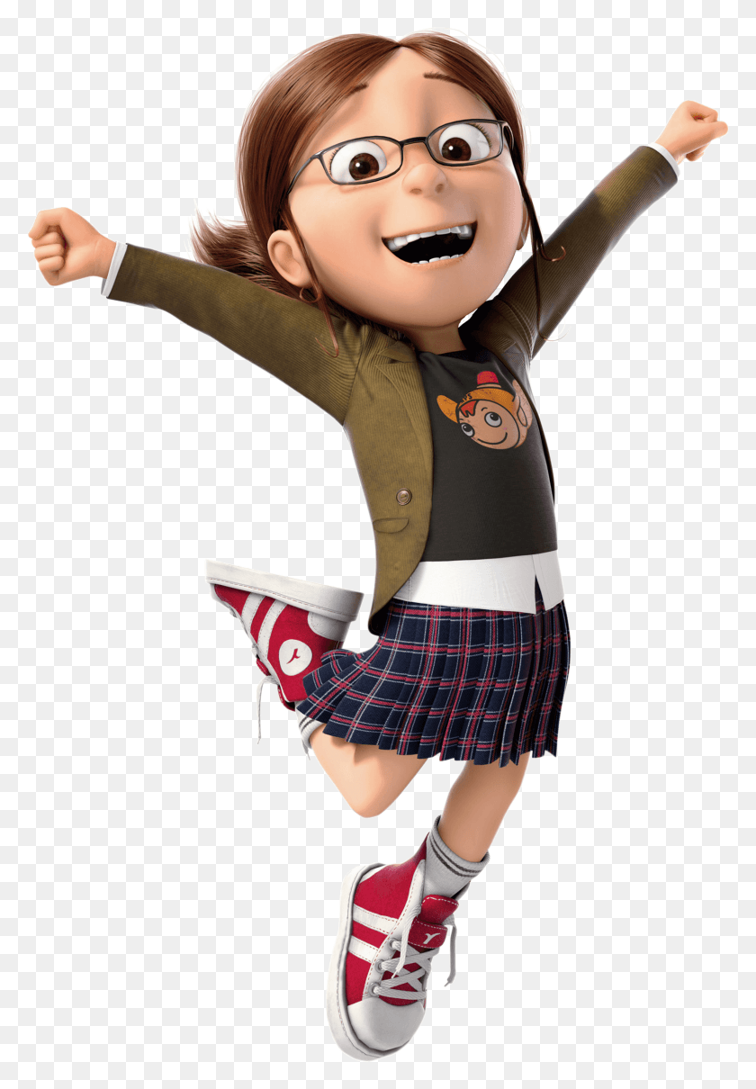 2176x3209 Margo Jumping Despicable Me Margo In Despicable Me, Skirt, Clothing, Apparel HD PNG Download