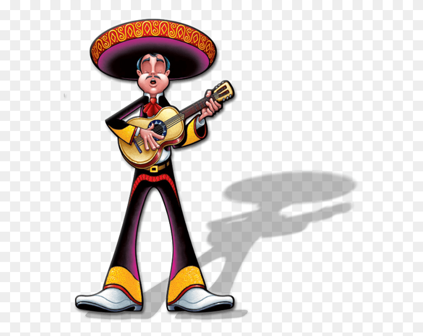 587x607 Mariachi Sombrero Mexican Theme Night Cartoon, Clothing, Apparel, Person HD PNG Download