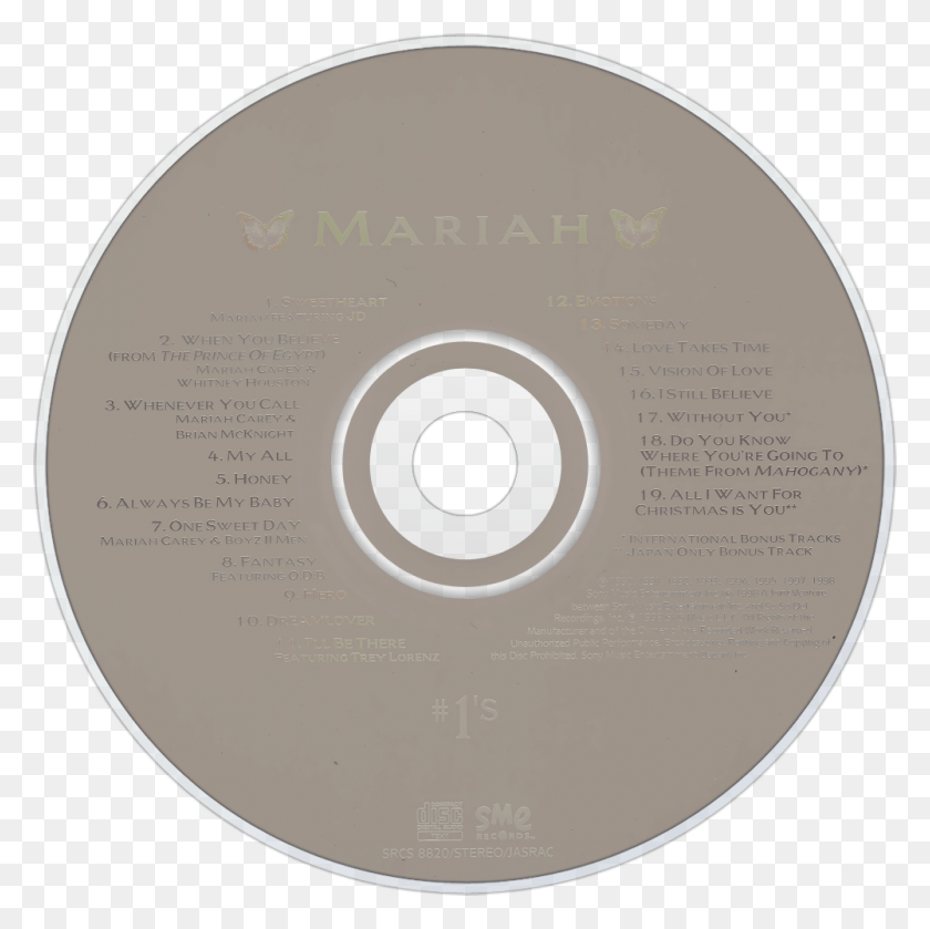 1000x1000 Descargar Png / Mariah Carey Cd, Disk, Dvd Hd Png