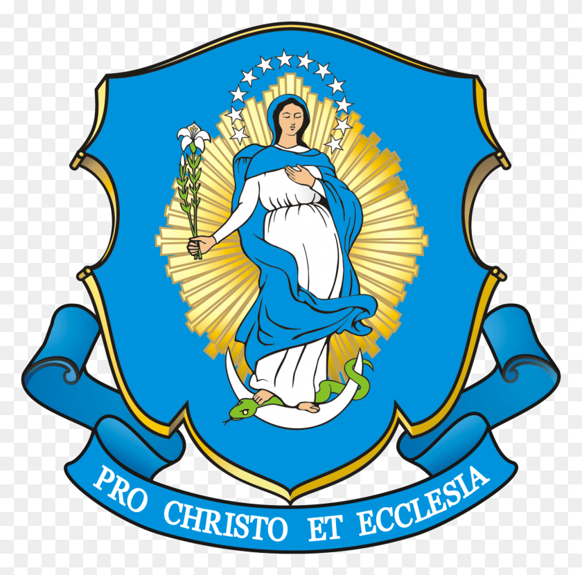 1524x1508 Marian Fathers Of The Immaculate Conception Logo, Armor, Shield, Person HD PNG Download
