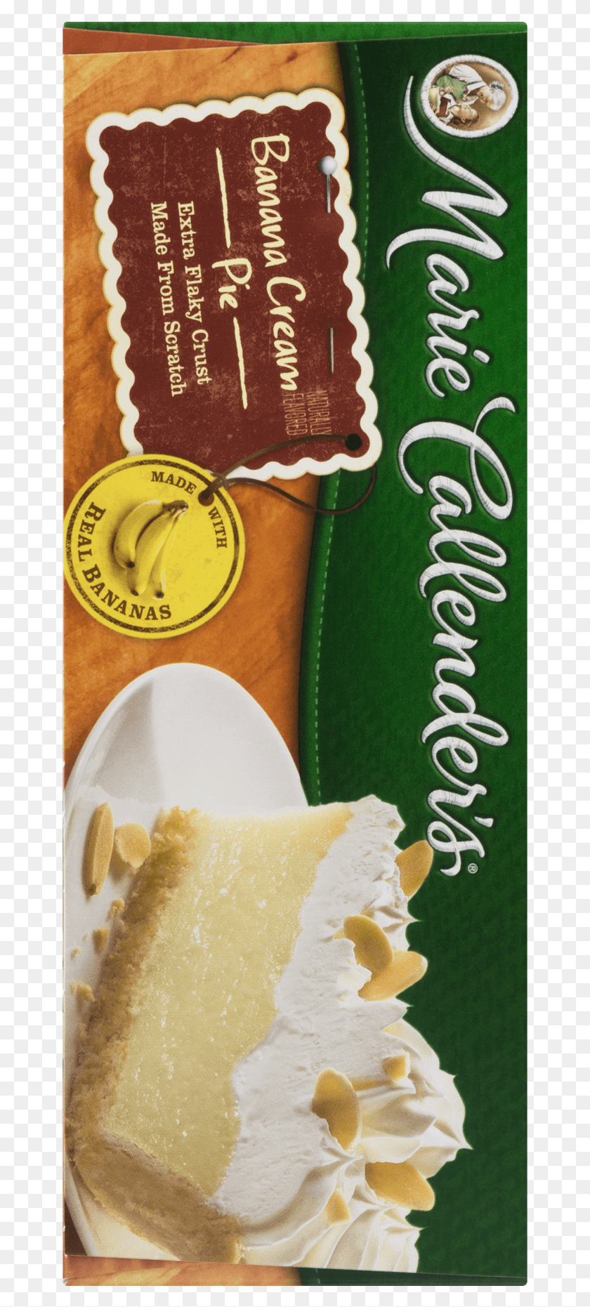 663x1801 Marie Callender39S Frozen Pie Postre Banana Crema Parmigiano Reggiano, Helado, Comida, Crema Hd Png