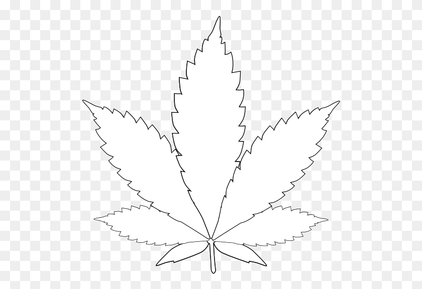 515x516 Descargar Png Marijuana Clipart Svg Blanco Y Negro Hoja De Marihuana, Planta, Hoja De Arce, Persona Hd Png