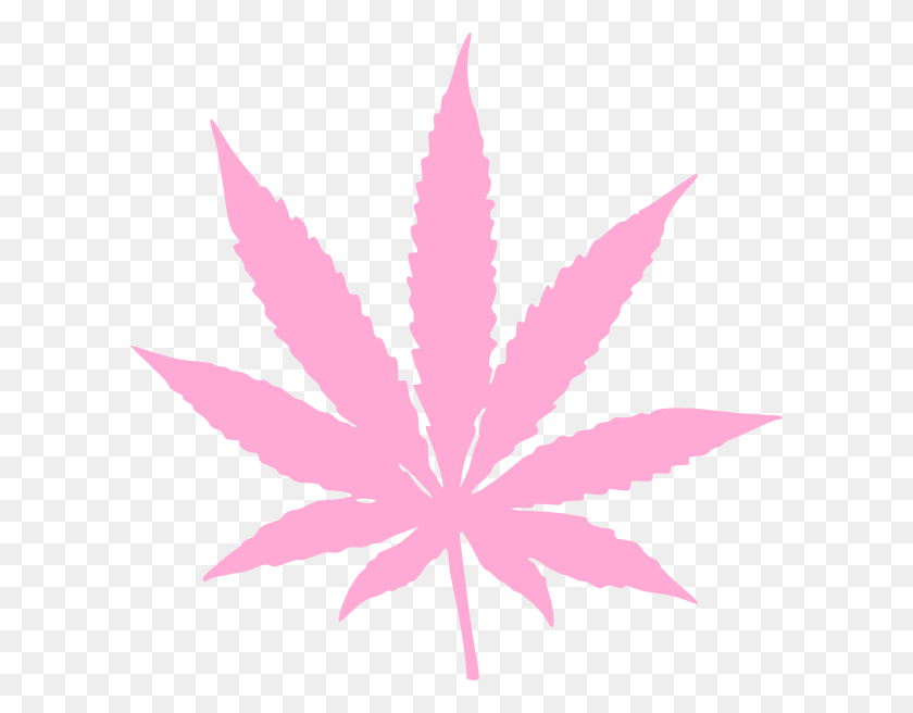 600x596 Descargar Png Marijuana Clipart Svg Pink Weed Leaf, Planta, Flor, Blossom Hd Png