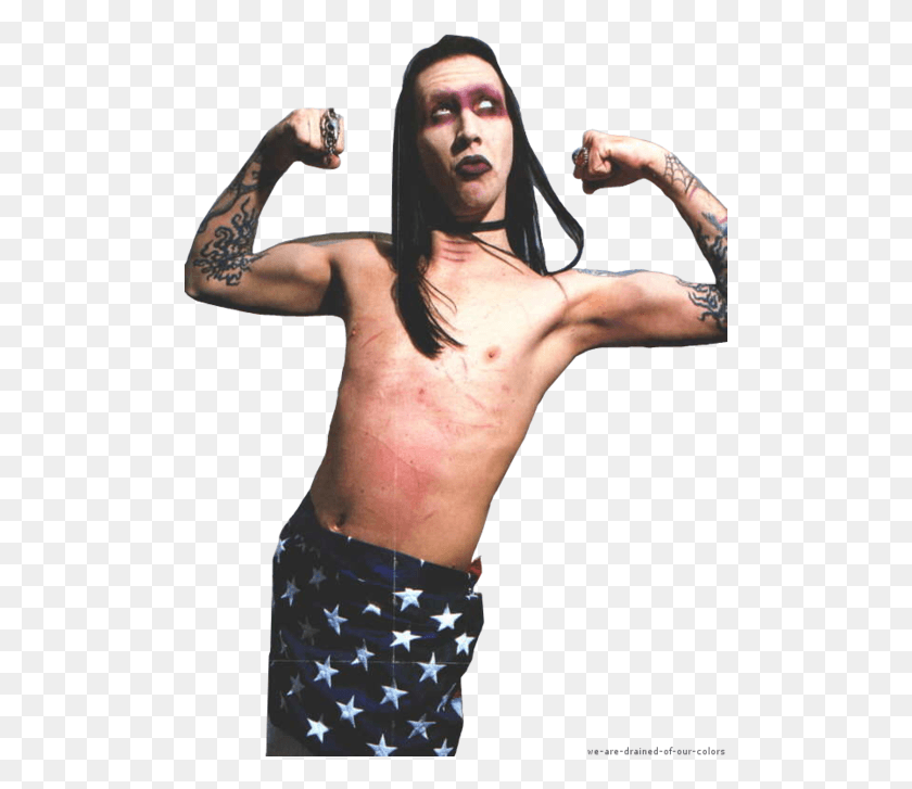 501x667 Marilyn Manson Brian Hugh Warner Film, Skin, Arm, Person HD PNG Download