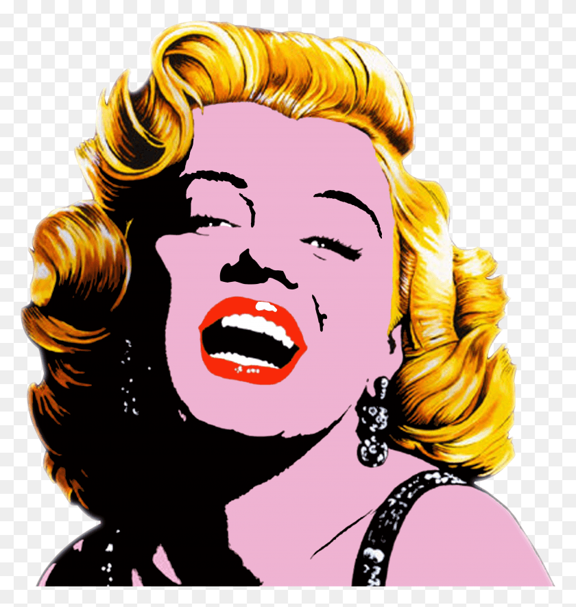 3937x4165 Marilyn Monroe Painting Canvas Pope Transprent Marilyn Monroe Clipart, Head, Face, Person HD PNG Download
